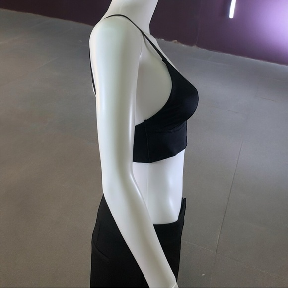 NWOT We Are Hah Black Cami Bralette Black Size Small - Picture 2 of 5